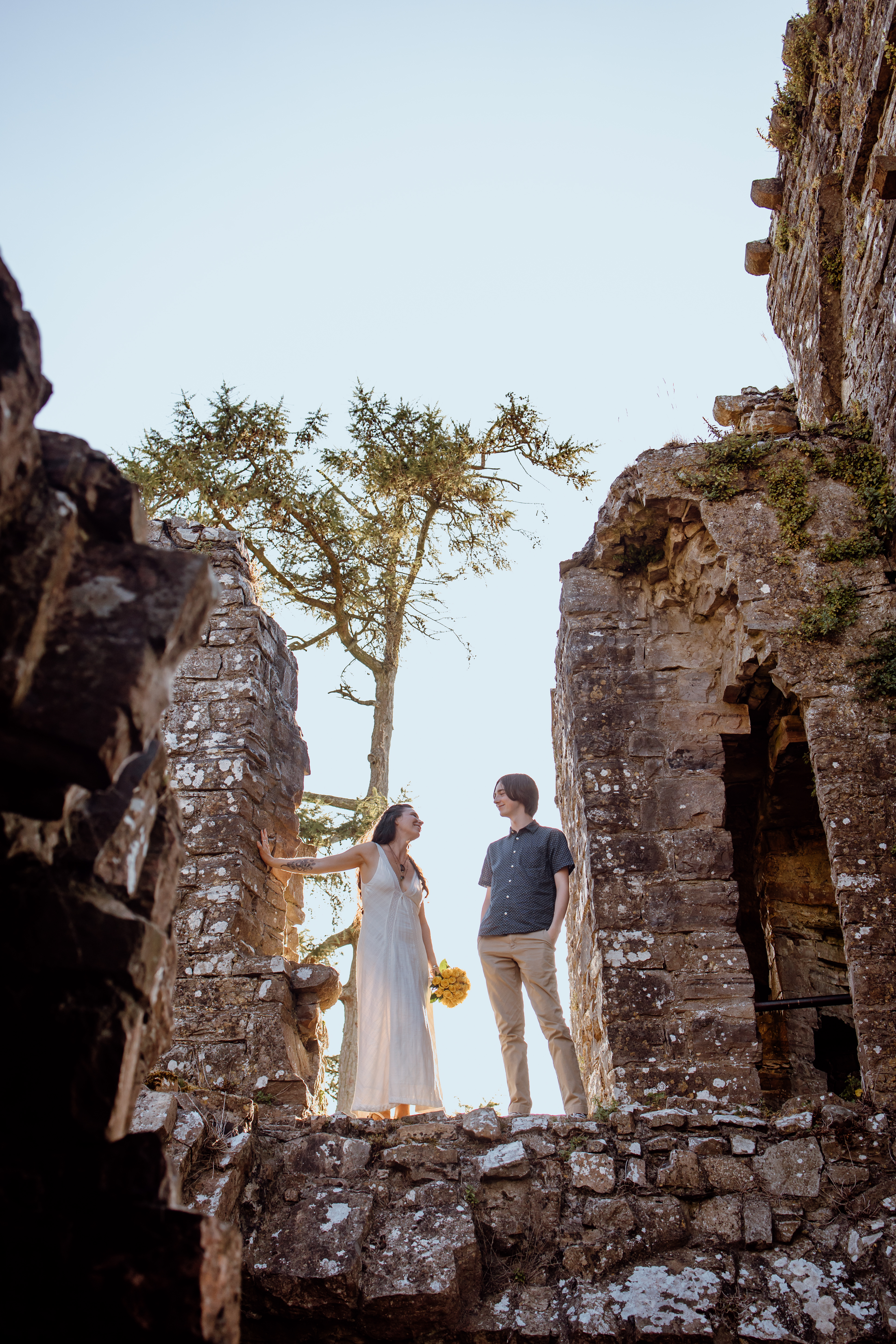 Lifestyle family photography at Bective Abbey Ireland 