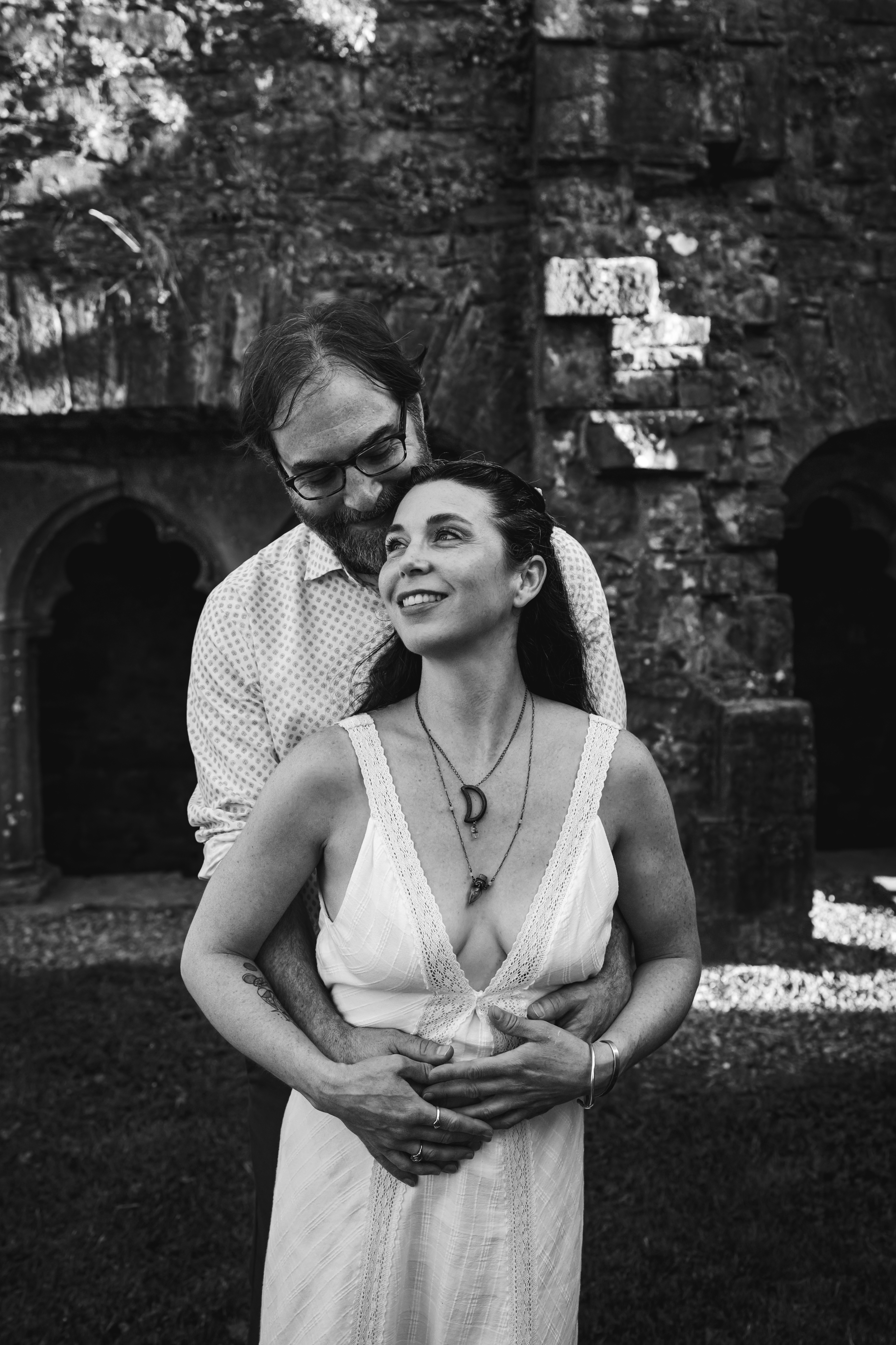 Lifestyle couple photography at Bective Abbey Ireland 