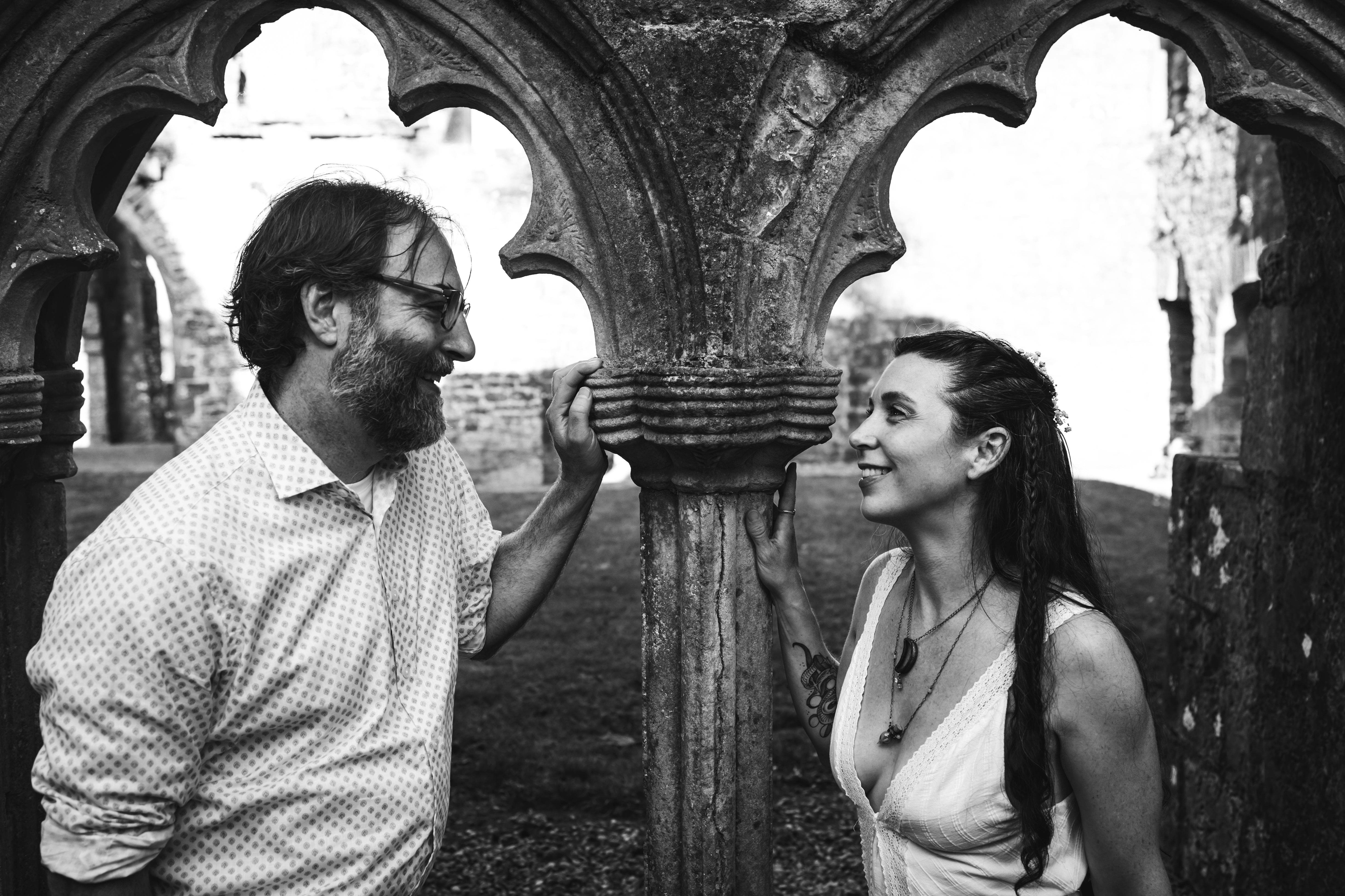 Lifestyle couple photography at Bective Abbey Ireland 